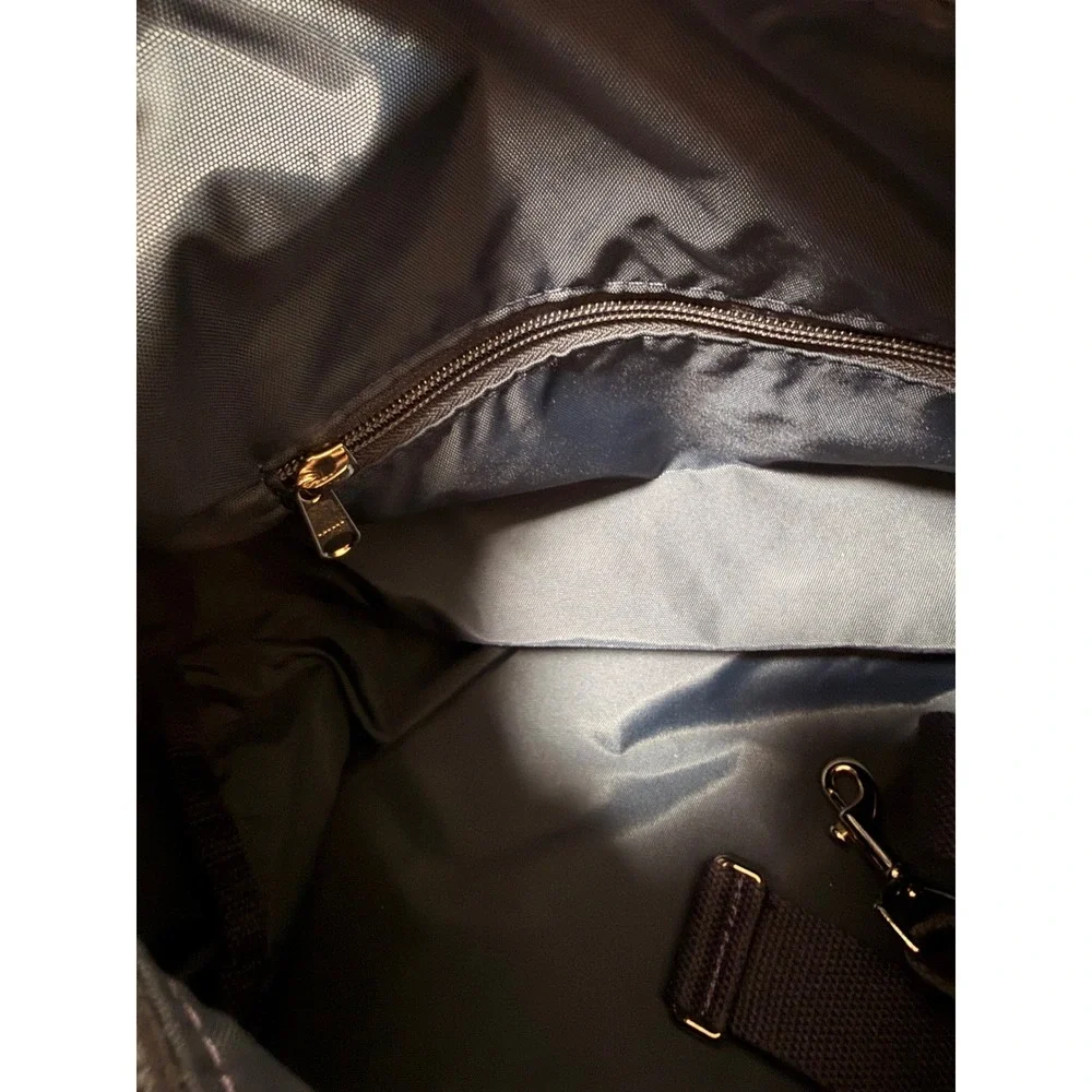 Peter Millar Barstool Classic 2022 Duffle Bag‎ Navy Canvas Leather Trim
